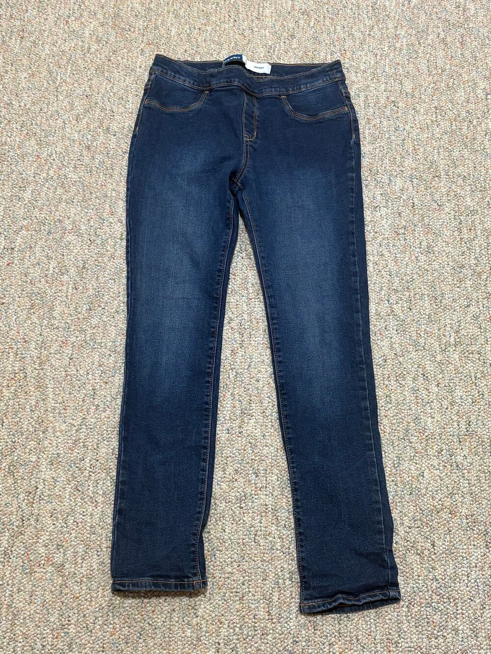 Old Navy Girls XL (14-16) Blue Skinny Slim Denim Jeans Medium Wash Pockets